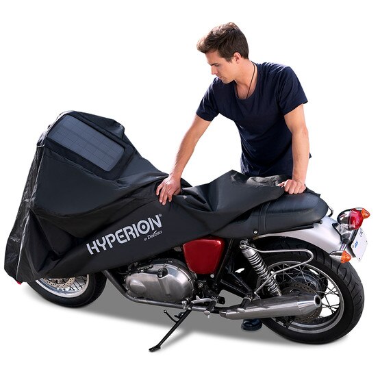 Hyperion® Motorcycle Cover with Solar Charger Medium